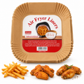 NIRAVE Air Fryer Paper Liners 100 Pcs | 160mm × 45mm